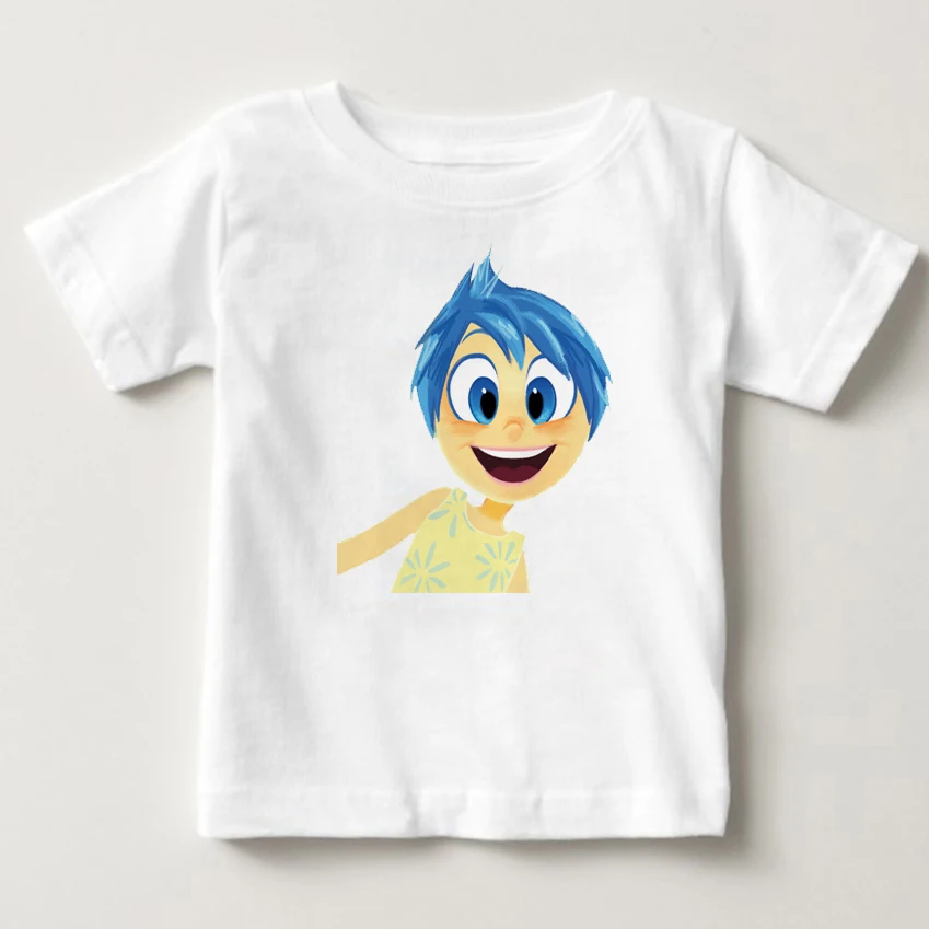 

Hot sale Inside Out Kids Children's Clothing T Shirt Lovely Boy Girl Clothes TShirt Cartoon happy sadness Children's clothing MJ