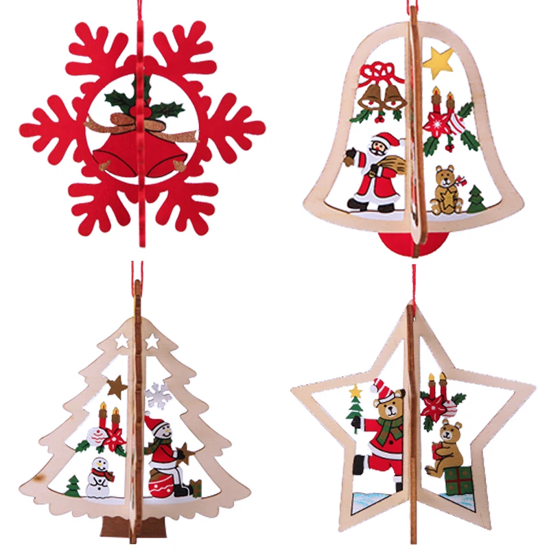 1 шт. Рождественская елка дерево кулон рождественские украшения аксессуары для