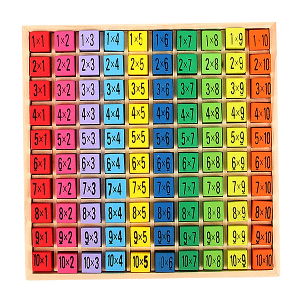 

Детские деревянные игрушки Монтессори, Развивающие Игрушки для раннего развития, таблица умножения 99, математические арифметические учебн...