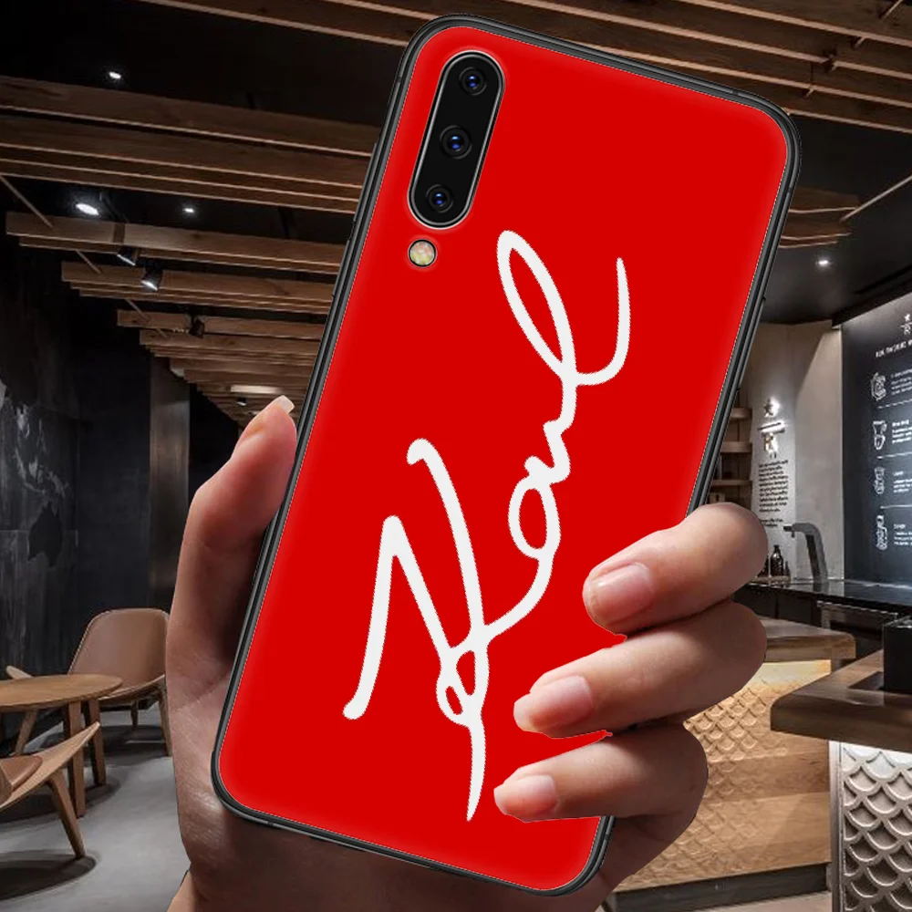 

Designer KARLS Fashion Brand Phone Case For Samsung Galaxy A 3 5 7 8 10 20 20E 21S 30 30S 40 50 51 70 71 black Cell Luxury Cover
