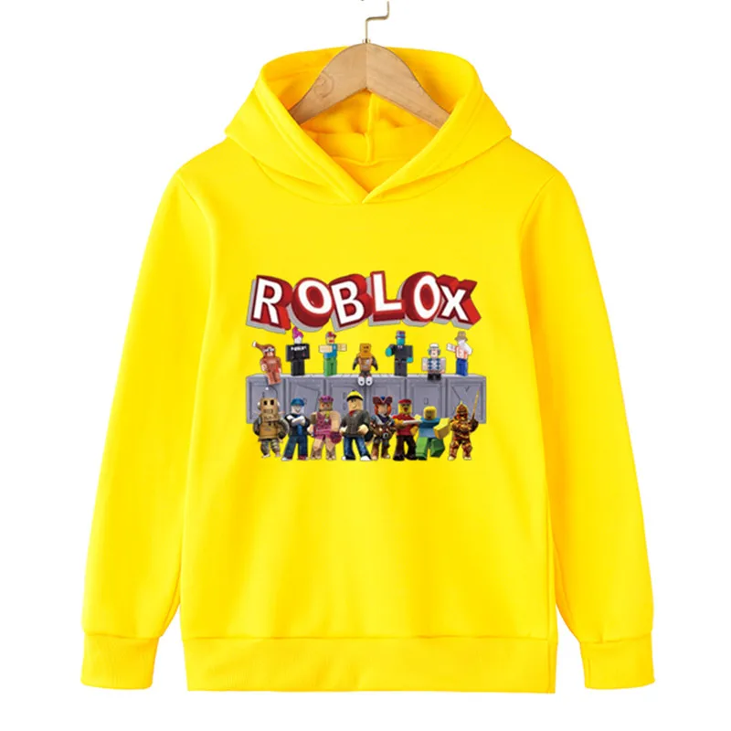 

Winter Funny Robloxing Game 4-14T Girls Boys Hoodies for Winter Spring Toddler Cotton Tops Fashion Sport Children Sweatshirts