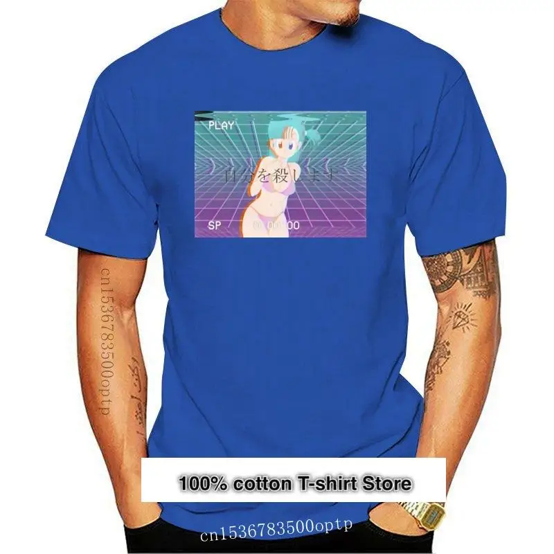 

Camiseta Vaporwave Bulma для мужчин, хлопковая рубашка для манги, хлопковая рубашка для детей и девочек, верхняя рубашка в стиле хип-хоп, новая модель