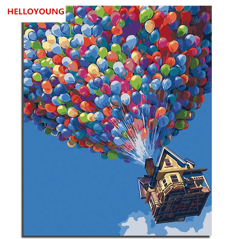 Лучшие фотографии DIY Цифровая масляная краска ing по номерам Рождество День