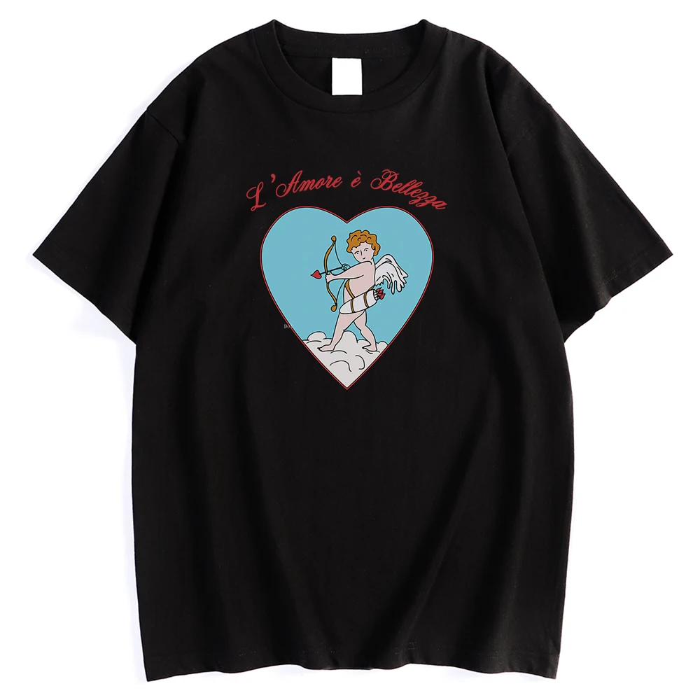 Мужская футболка с принтом в виде Купидона и лука со стрелкой сердцем стильные