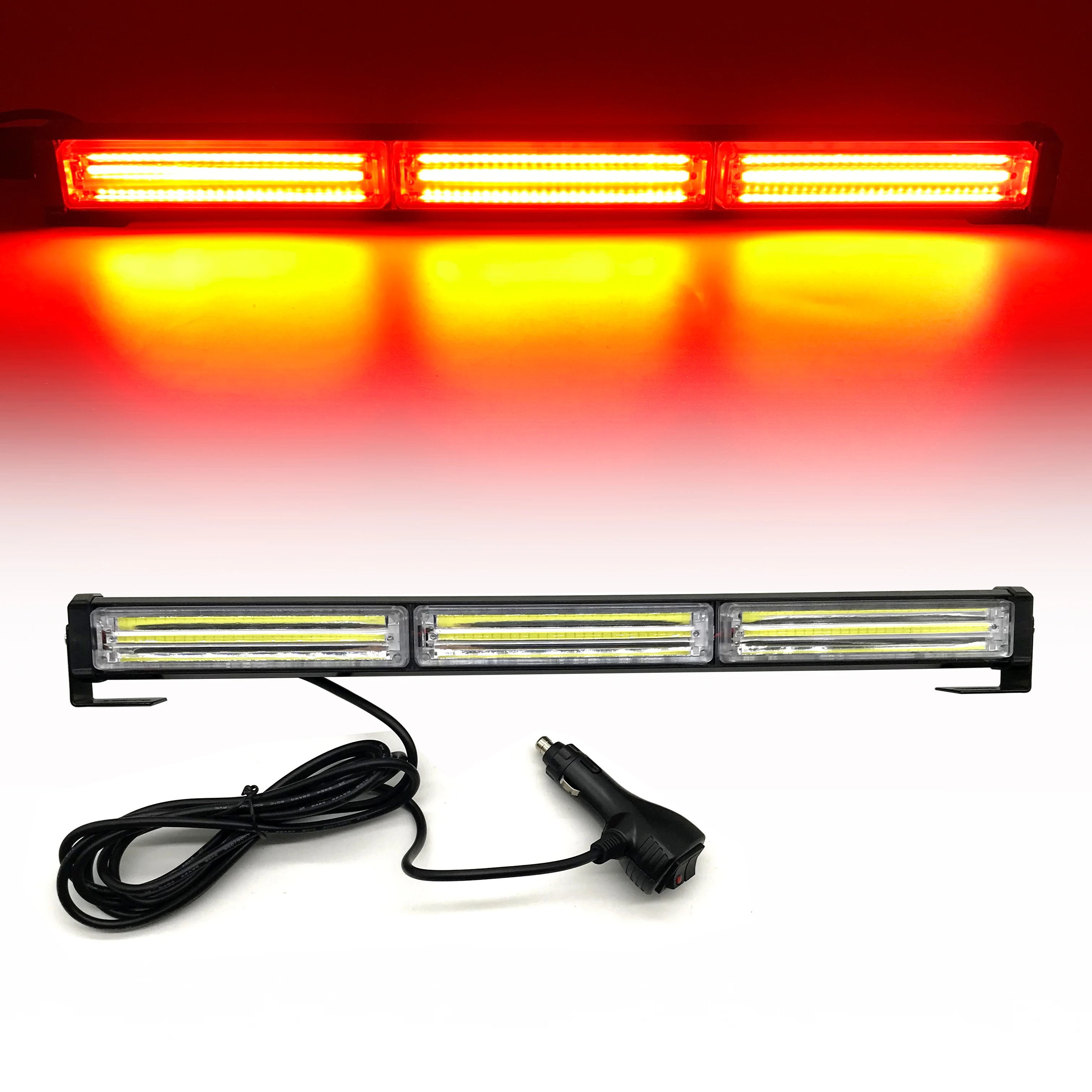 Красные синие Янтарный светодиодный COB Автомобильный аварийный светильник