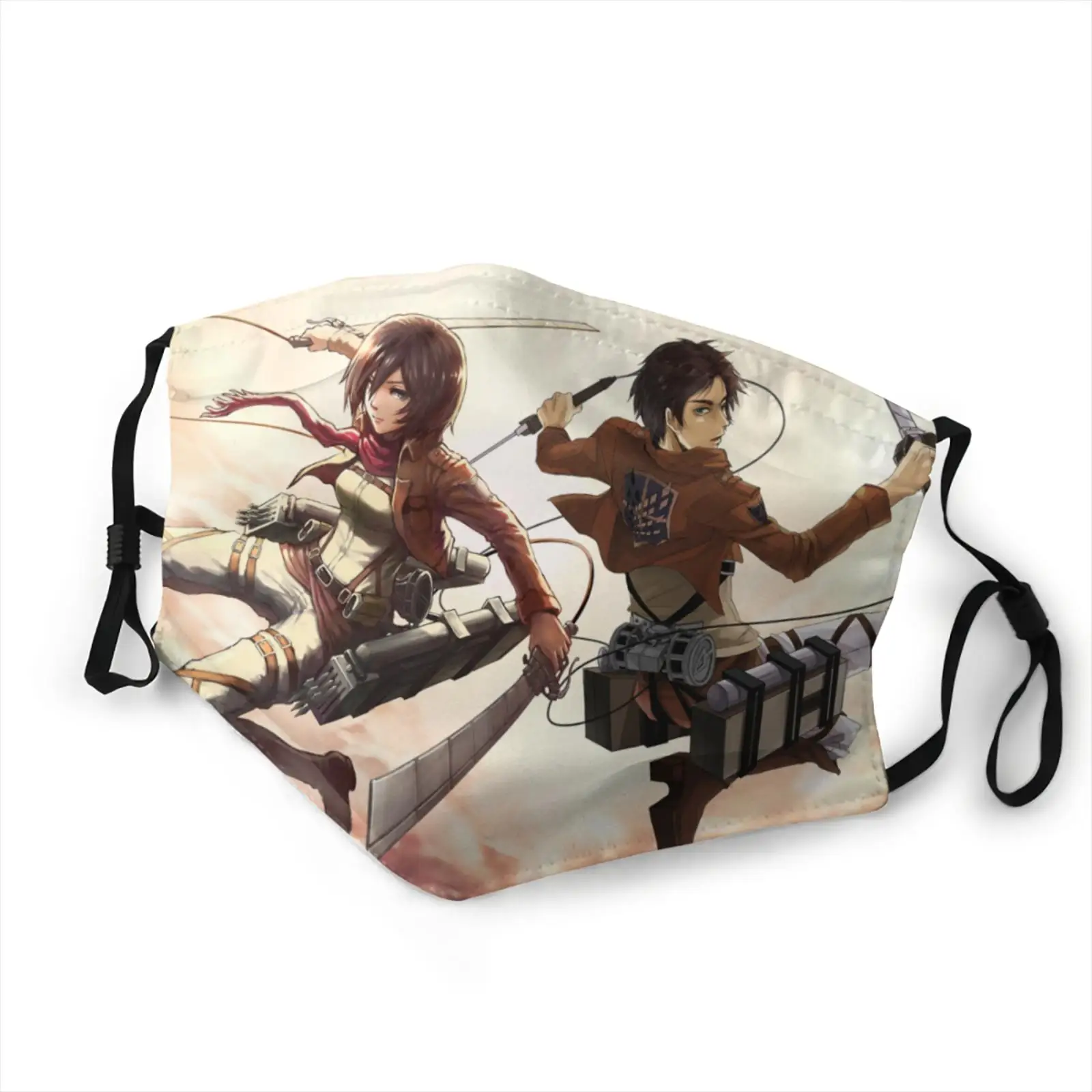 

Children Cosplay Face Mask Attack on Titan Figure Washable Antiviral Windshield Mouth Mask Titans Attack Adult Reusable Masque