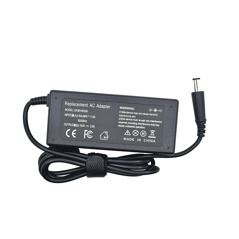 HSW 18,5 V 3.5A 65W AC адаптер питания для ноутбука Зарядное устройство для hp 250255 G1; для hp ProBook 430440450455645655 G1 CQ62 G62
