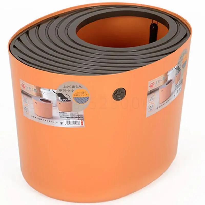 Горшок для кошек с улиткой очень большой туалет горшок дерьма полностью закрытый