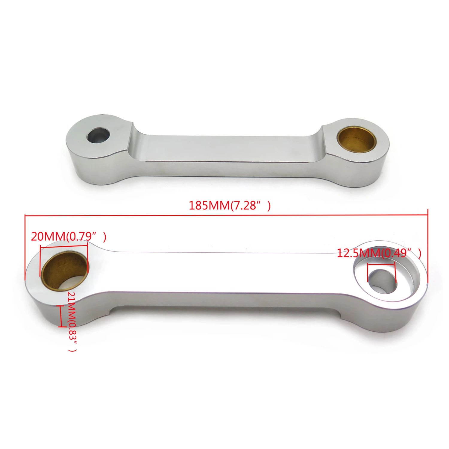 Aftermarket free shipping motorcycle parts Billet Lowering Links For 1986-2007 Kawasaki EX250 EX 250 bike Silver | Автомобили и