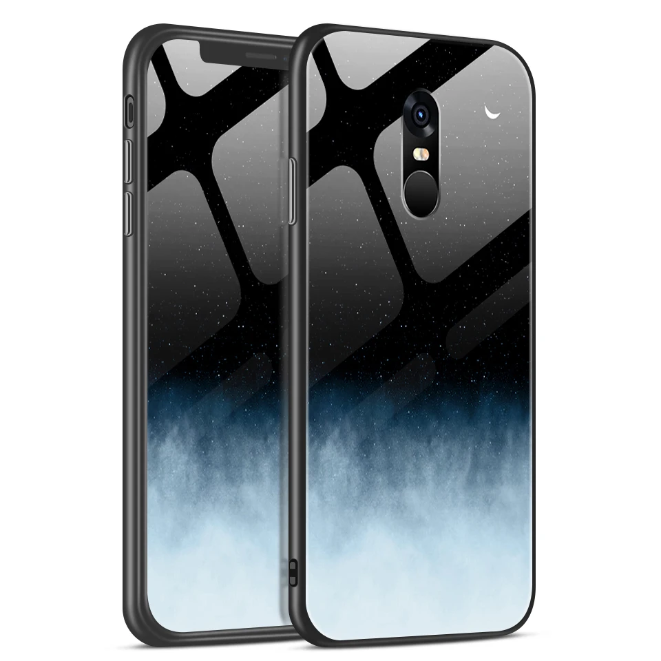 W348 Для Xiaomi Redmi Note 4/4X роскошный чехол из закаленного стекла для Remi Note 4 Pro CN Version/4 Gobal Version Fashion Soft Edge Shell - Цвет: W348