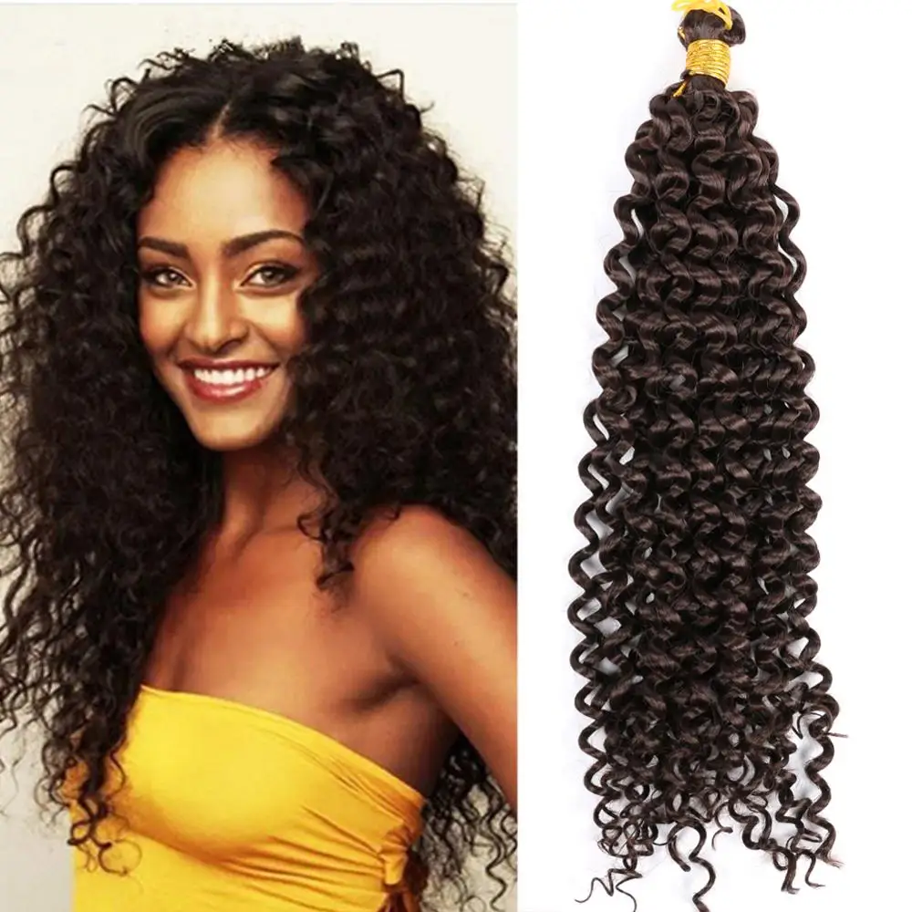 

Belle Show 14" Water Wave Hair Bundles Freetress Afro Kinky Curl Twist Hair Ombre Crochet Hair Bohemian Synthetic Braiding Hair