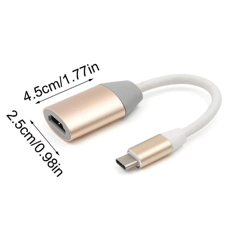 

USB 3.1 USB-C Type C to Adapter 4K TV Cable Converter Adapter for macbook