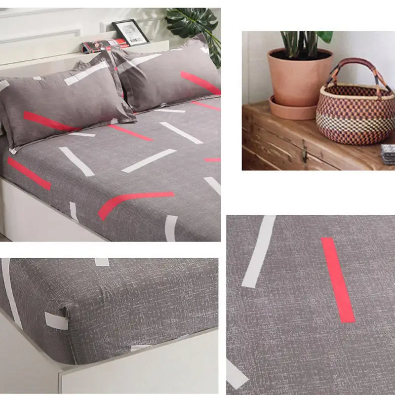 Чехол на матрас с тропическими растениями дышащий защитный чехол кровать для