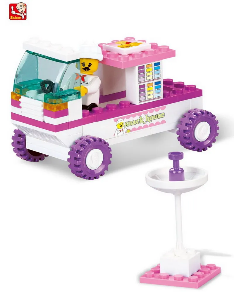 SLUBAN 0155 девочка друзья Розовая мечта закуска автомобиль фигурки развивающие