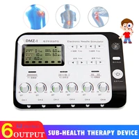 6 port output multi functional tens electric muscle stimulator relax acupuncture needle electroacupuncture body massager