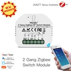 Модуль Смарт-переключателя Tuya Zigbee 2, 3,0 + rf модуль переключателя, беспроводной переключатель света, реле Zibee, умный дом, приложение Smart LifeTuya