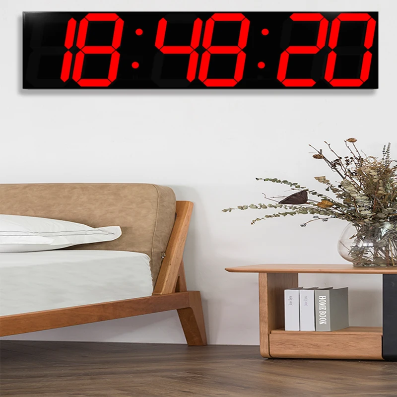 Цифровые настенные часы в стиле ретро|Настенные часы| |