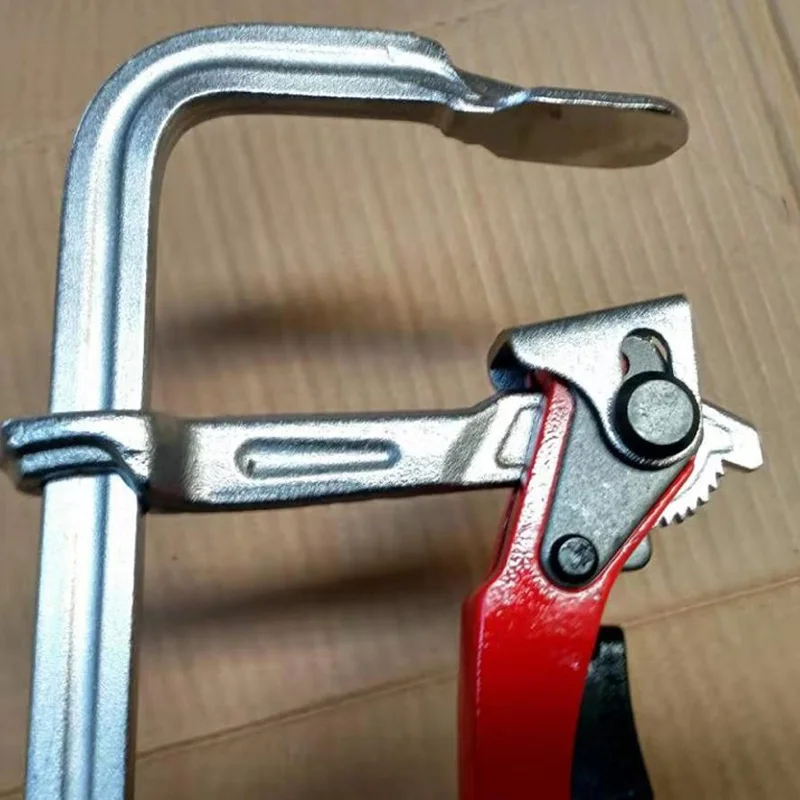 Сверхмощный стальной зажим ELEG-Tools быстросъемный F для направляющей системы MFT