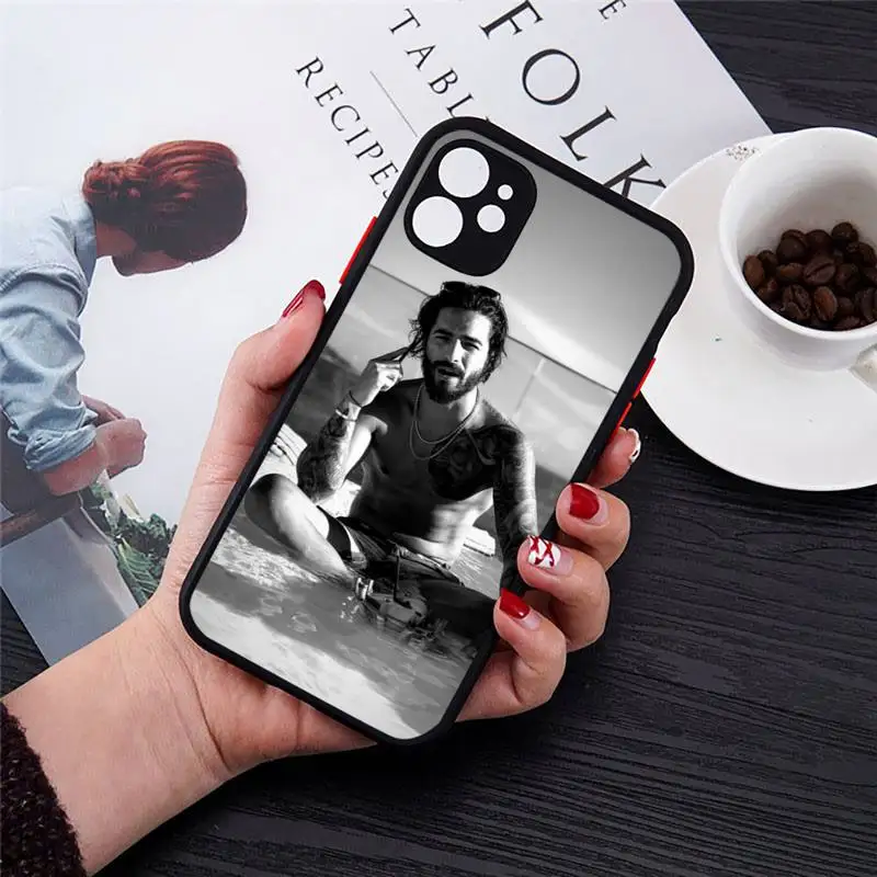 

Colombian singer Maluma Phone Case black matte transparent For iPhone 7 8 x xs xr 11 12 pro plus mini max Clear Funda