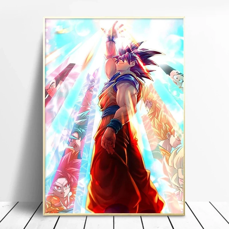

Modular Classic Anime Pictures Dragon Ball Home Decoration Wall Art Modern Canvas Printed Painting For Bedroom Poster No Frame