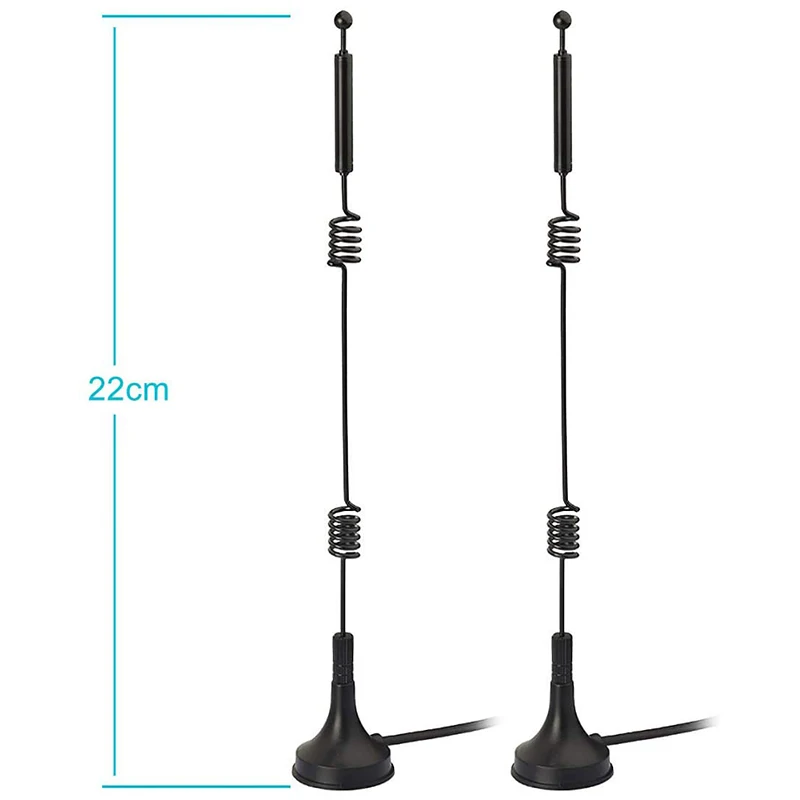 4Pcs Dual Band WiFi 2.4GHz 5GHz 5.8GHz 9DBi Magnetic Base MIMO RP-SMA Male Antenna 4-Pack for Router Signal Booster | Компьютеры и
