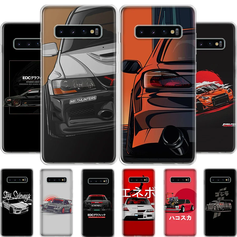 

Cool Japan JDM Sports Car Comic Phone Case For Samsung A71 A70 A51 A50 5G A41 A40 A31 A30 A21S A20E Galaxy A11 A10 A9 8 7 6 Plus