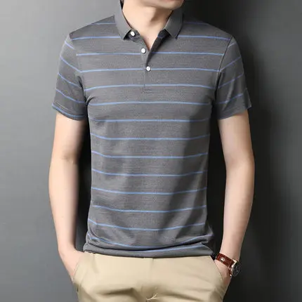 

Summer men's business casual short sleeve t-shirt 4985