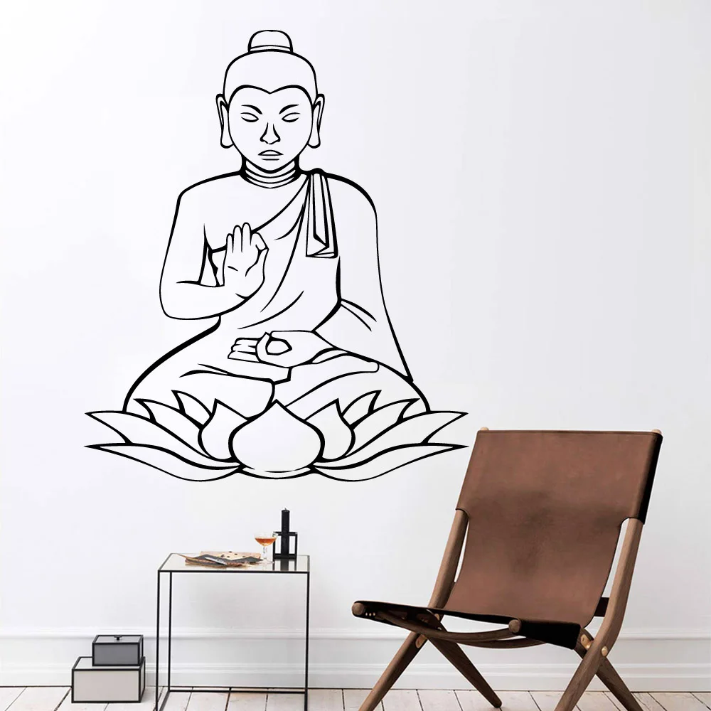 Новый стикер Будды для творчества водонепроницаемые наклейки на стену детской