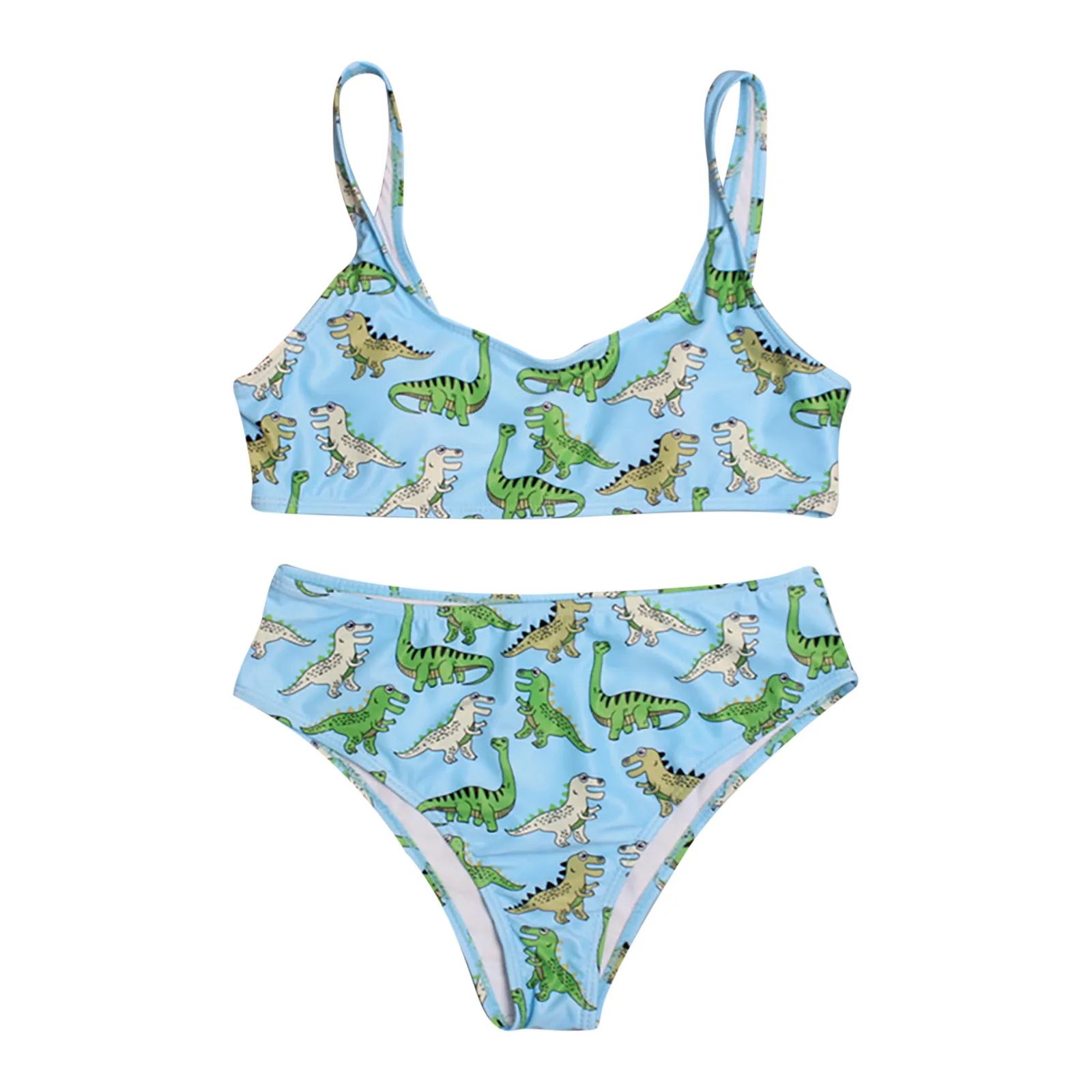 

Summer Women's Swimwear Ladies Printing Beachwear Bikini Set Split Swimsuit Cute Swimwear Women Bikini 2021 Women Swimwear