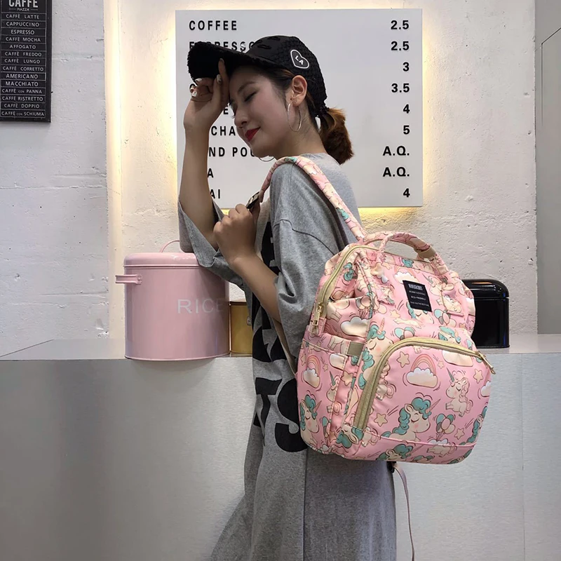 

Travel Backpack Organizer For Moms Mummy Maternity Nappy Bag Baby Diaper Bag Nappy Changing Bag For Baby Waterproof Pink