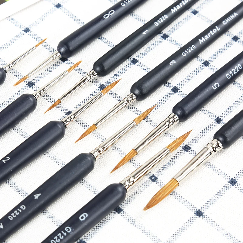 Ручка для рисования 10 шт. в упаковке тонкая кисть миниатюрная мелкой детализации