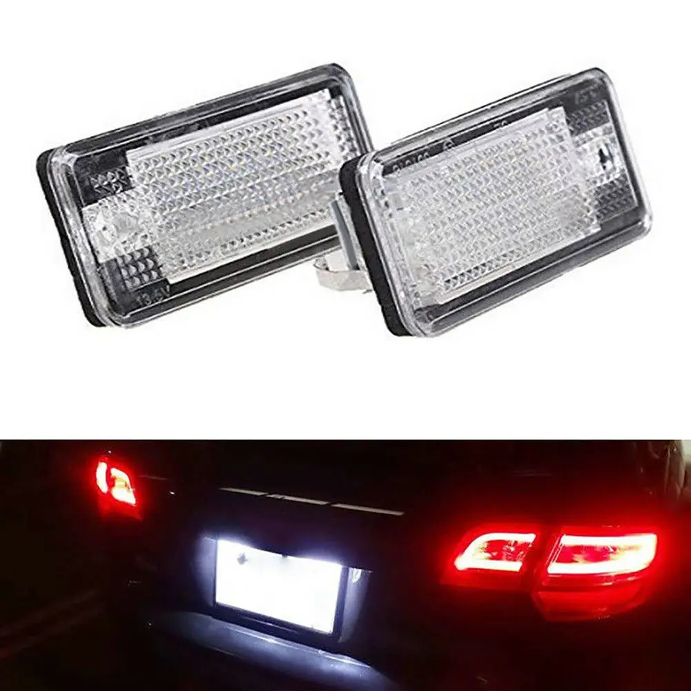 

New NO Error 18 LED License Plate Light Lamp For Audi A3 S3 A4 S4 A6 C6 A8 S8 Q7