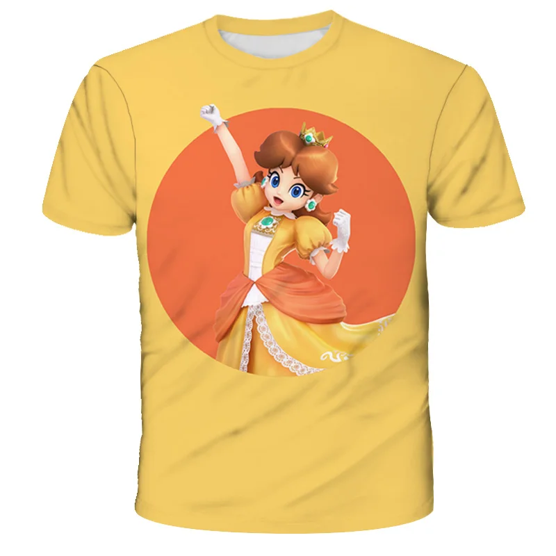 

T-shirt Super Mario theme boy girl T-shirt summer clothing printing T-shirt