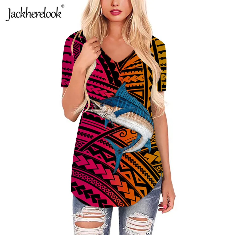 Женские футболки с коротким рукавом jackhereluk летние традиционным этническим