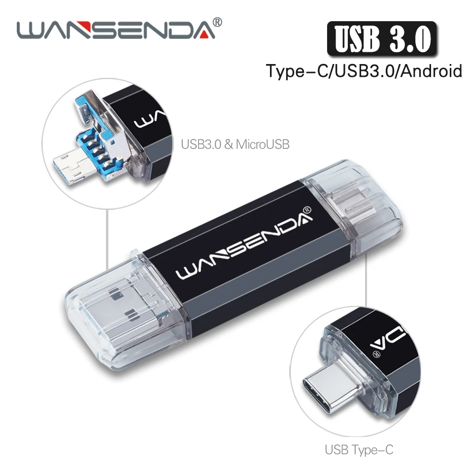 WANSENDA USB флеш накопитель 3 0 Гб 512 ГБ 256 64 32 16 ГБ|USB флэш-накопители| |