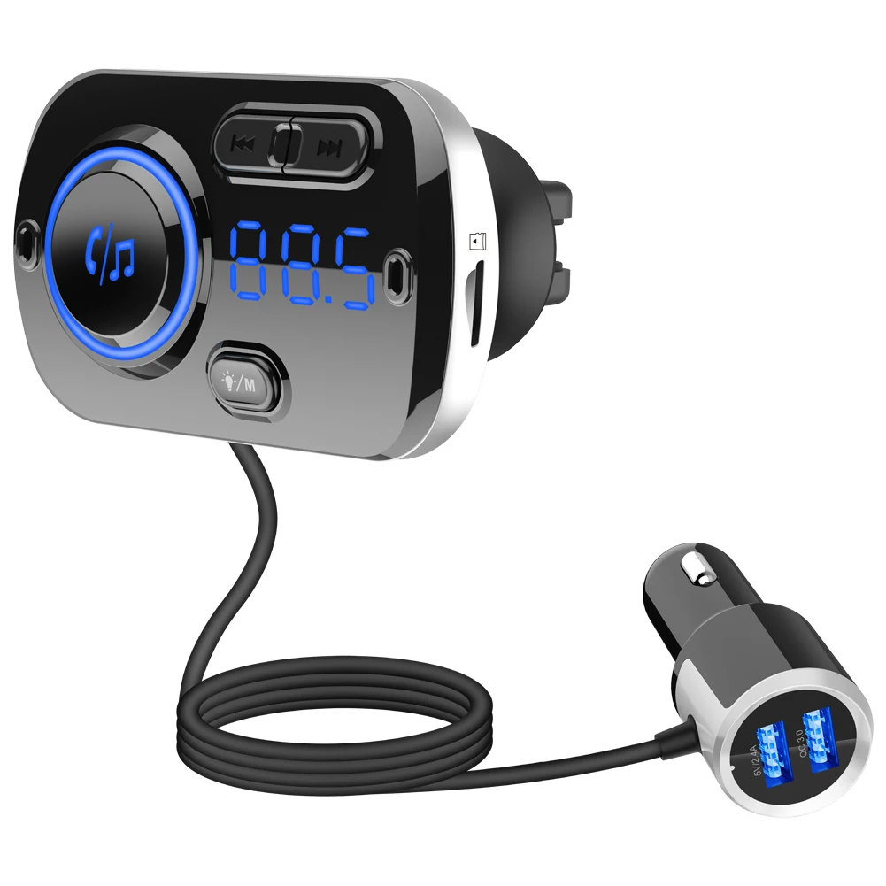 FM передатчик Bluetooth совместимый автомобильный модулятор для автомобиля Громкая