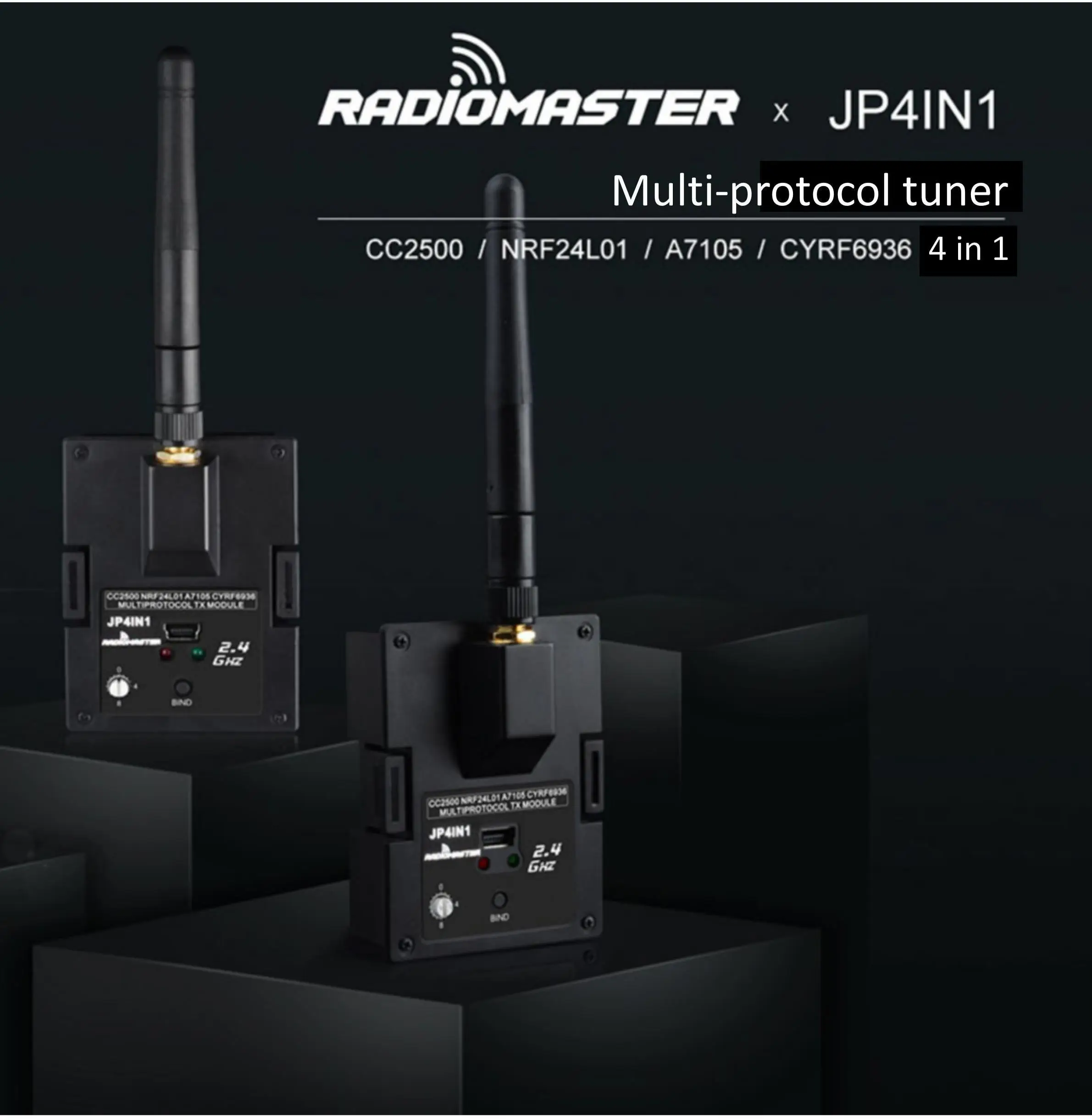 

Тюнер 4-в-1 Radiomaster JP, поддержка нескольких протоколов, Внешний пульт дистанционного управления для радиоуправляемого гоночного дрона