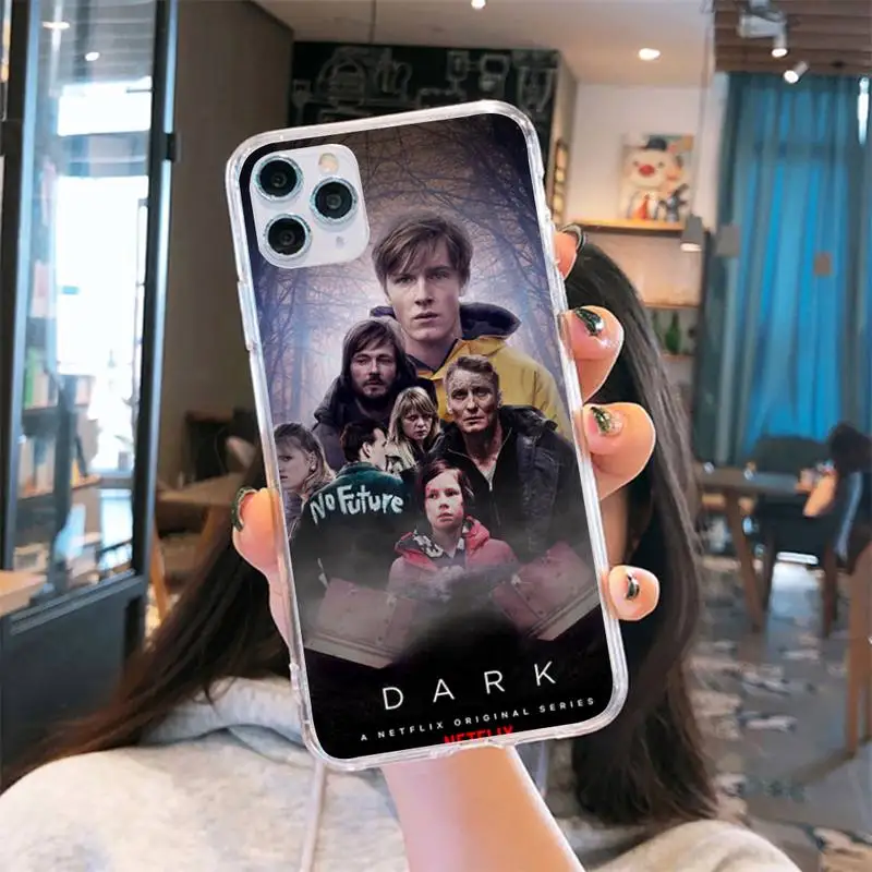 

Best Sellers netflix Dark Phone Case Transparent for iPhone 6 7 8 11 12 s mini pro X XS XR MAX Plus cover funda shell