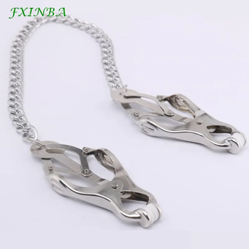 FXINBA 1 пара зажимов для сосков из нержавеющей стали зажимы груди БДСМ секс игрушки