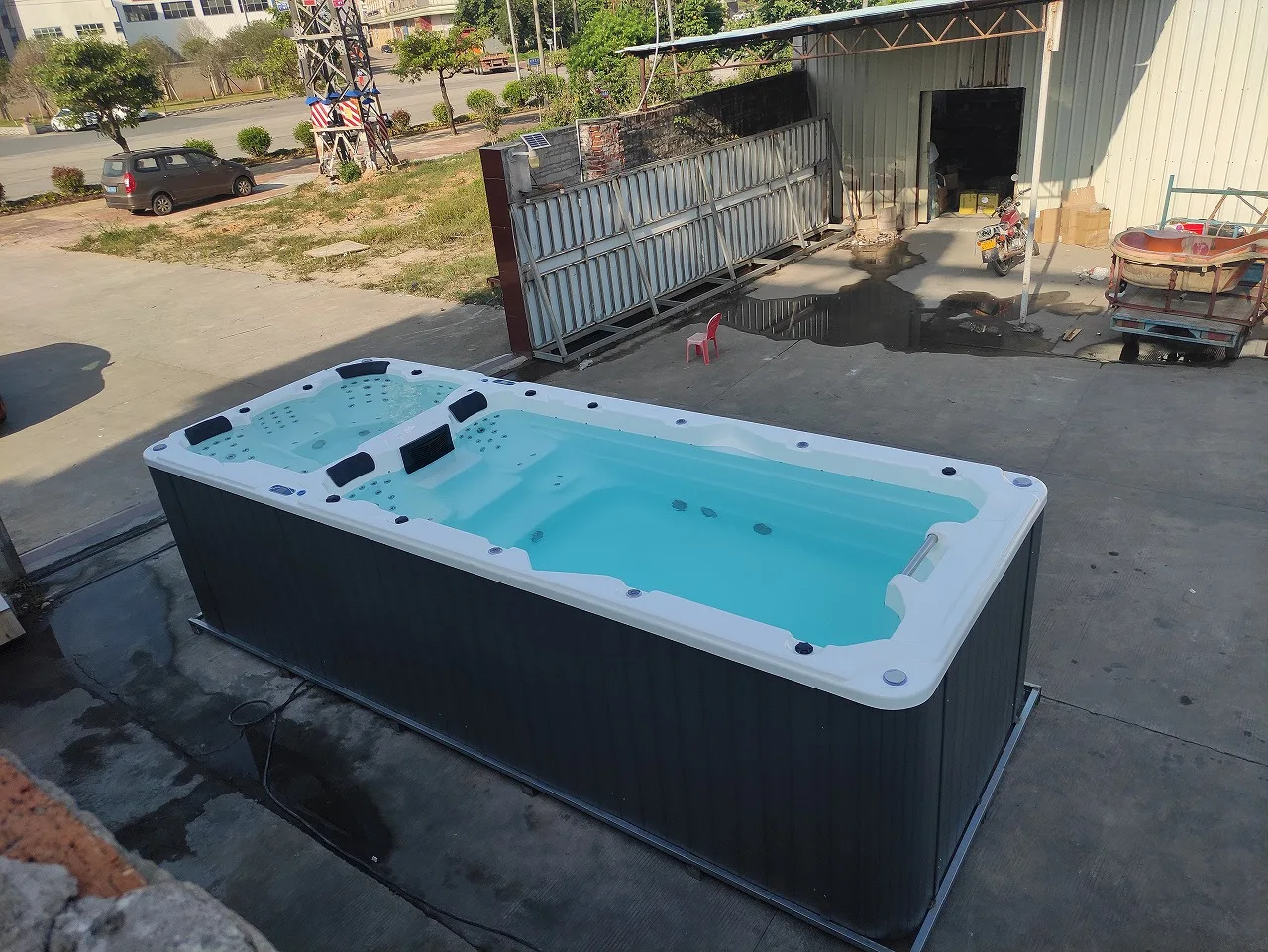 5850x мм 6 человек уличный джакузи плавательный бассейн горячая ванна акриловый
