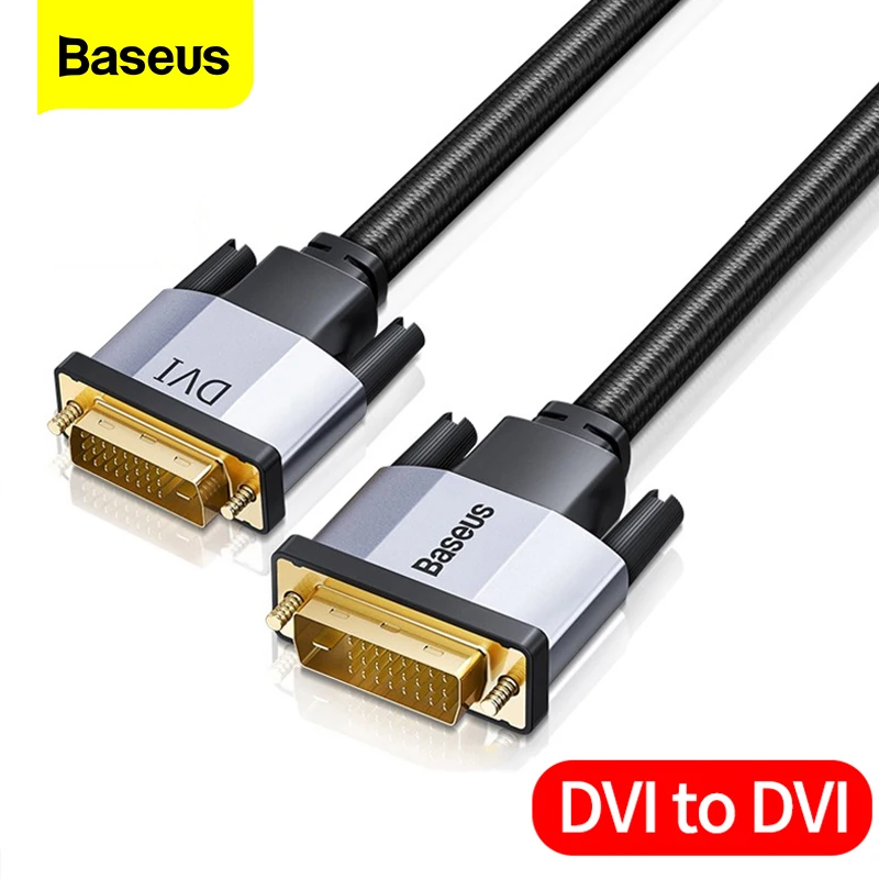 Baseus DVI к кабель двойной связи DVI-D папа-папа D 24 + 1 видео для проектора HDTV PC