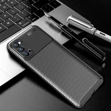 For OPPO Reno 5 4 3 PRO Case Carbon Fiber  Back Cover Beetle Series Soft Phone Shell For Reno 2 Z F 10X ACE