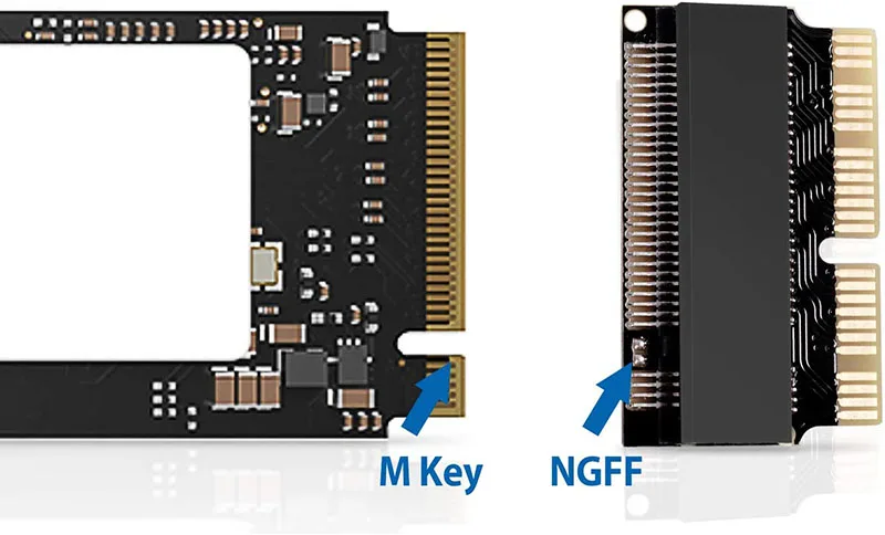 Адаптер M.2 NVMe PCIe M2 адаптер NGFF на SSD для обновления Macbook Air 2013-2017 Mac Pro 2013 2014 2015 A1465 A1466