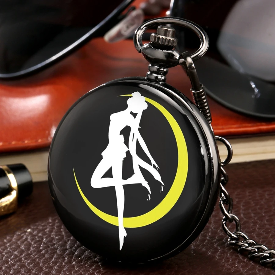 

Customized Sailor Moon Quartz Pocket Watch for Children Vintage Pendant Girls Ladies Gifts Fob Pocket Watches Chain Dropshipping