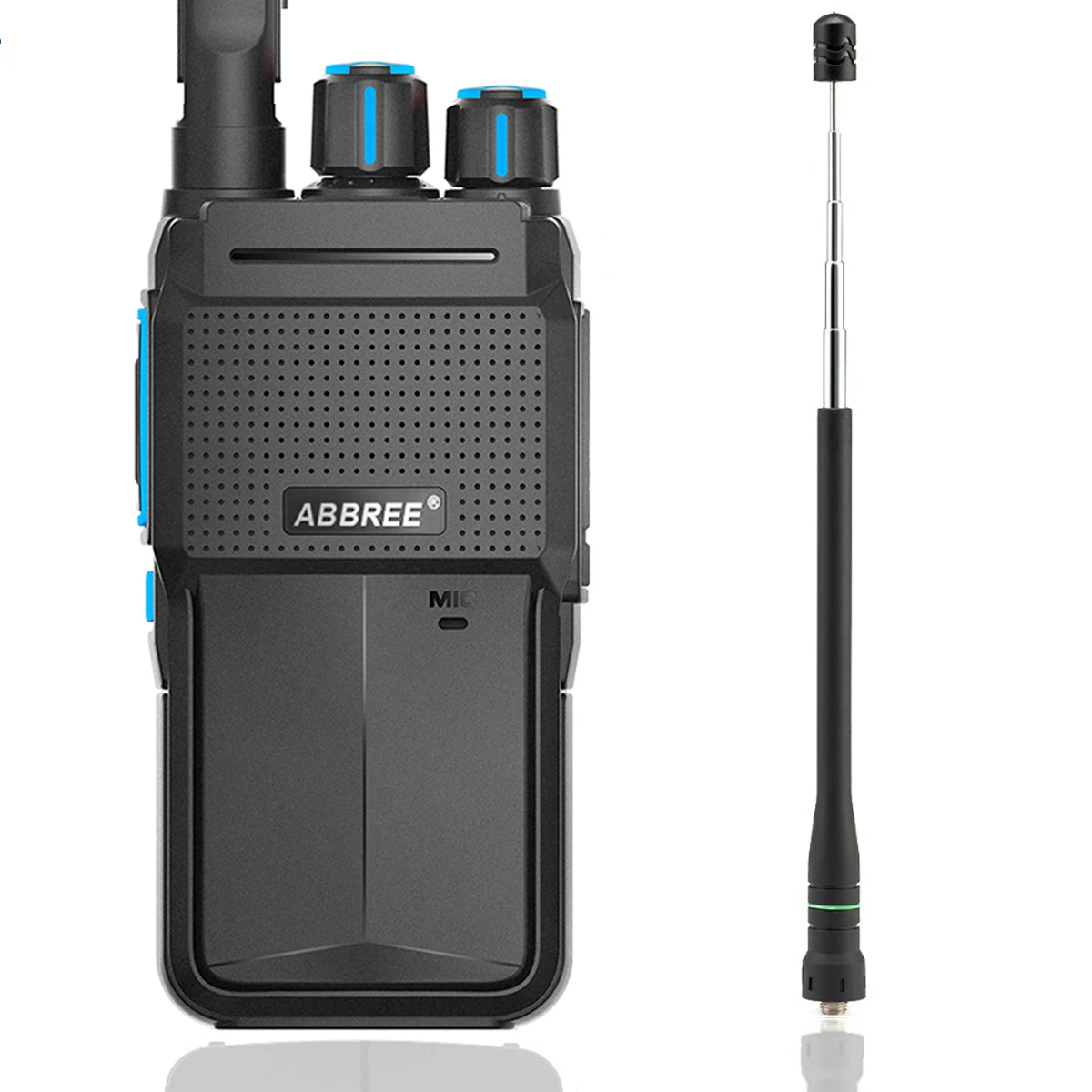 add antenna ABBREE AR-F2 мини-рация двухстороннее радио Портативная радиостанция uhf band 400-480 МГц BF-888S UV-5R HF трансивер - Цвет: add antenna