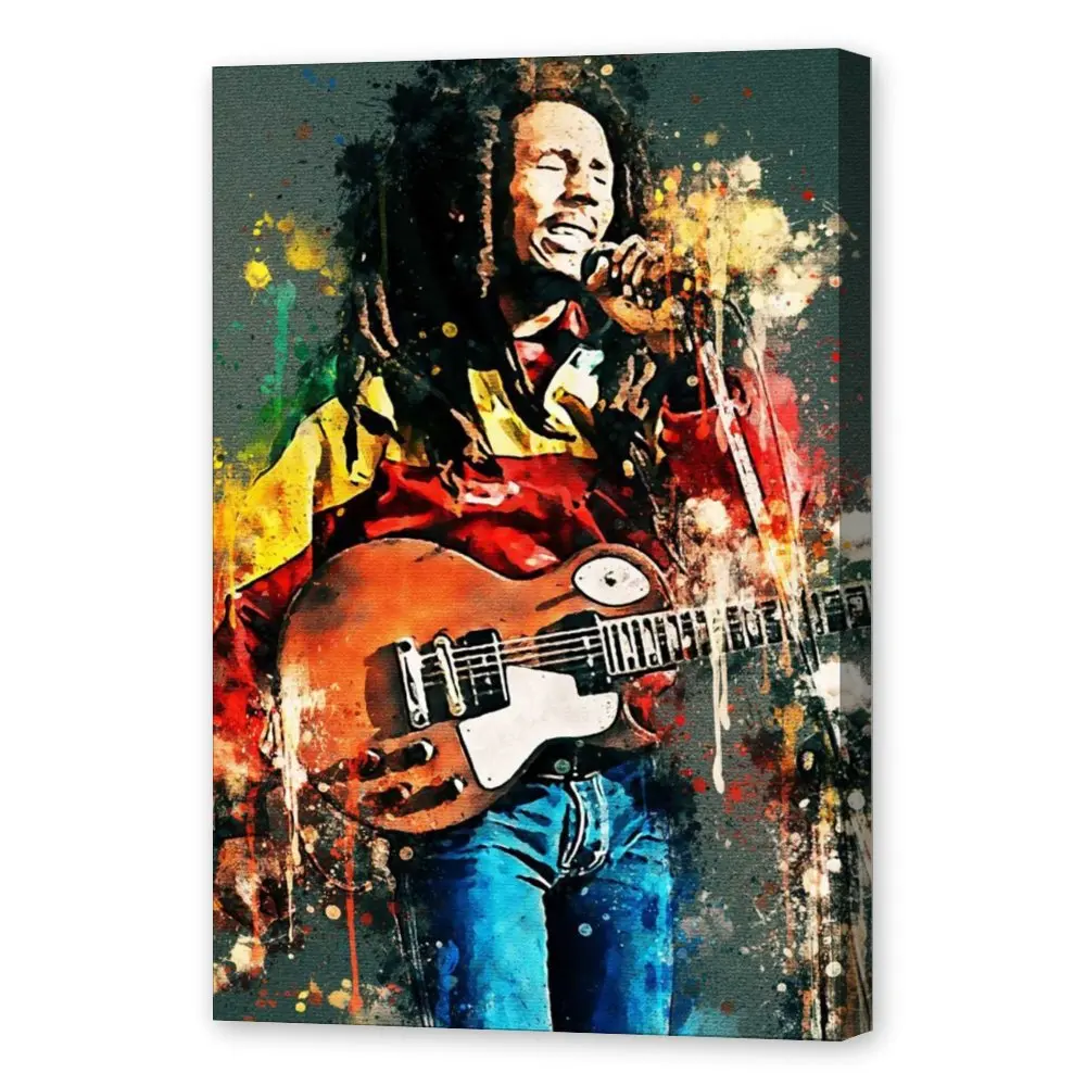 

B-ob MarleyS Grammy Rapper SingerCanvas Painting Wall Art Posters and Prints Wall Pictures for Living Room Decoration Home Deco