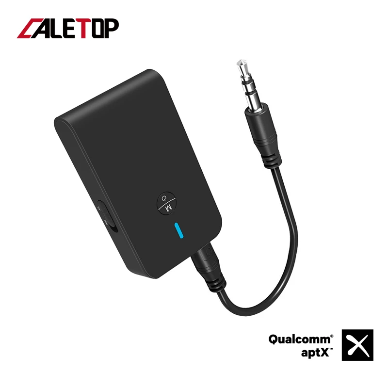 CALETOP APTX с низкой задержкой Bluetooth 5 0 передатчик приемник 2 в 1 3 мм аудио беспроводной