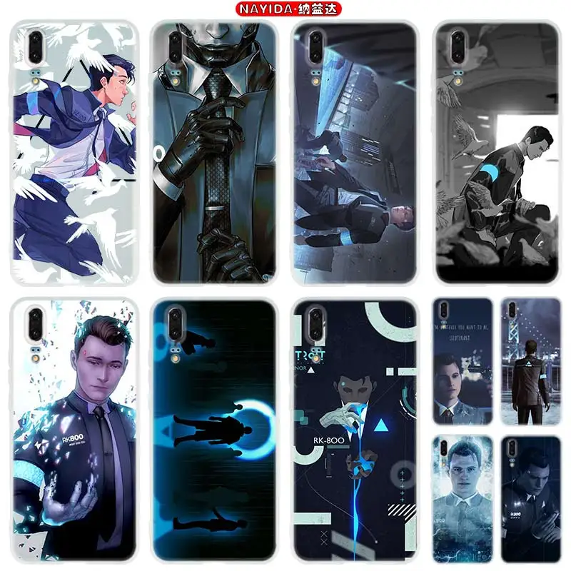 

Чехол для телефона Huawei P50 P40 P10 P20 P30 Lite Pro P Smart Z 2019 2020 Обложка из Детройта стать человеком
