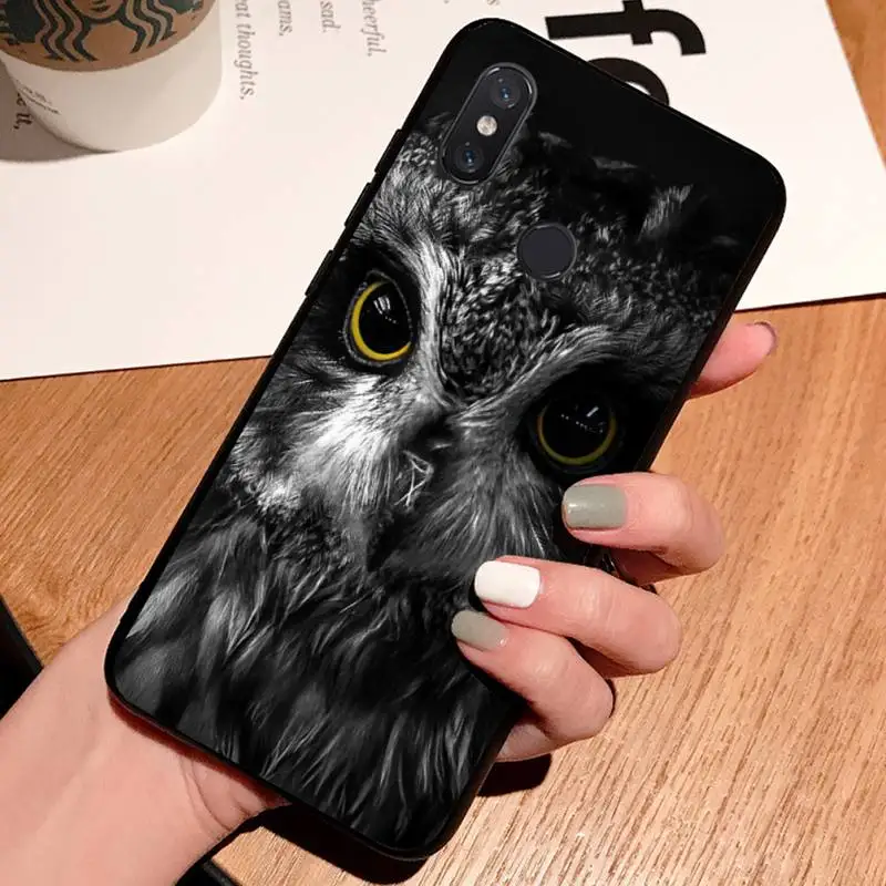 

Night Owl cuteanimal high quality Anti-fall Phone Case shell For Xiaomi Redmi note 7 8 9 t k30 max3 9 s 10 pro lite
