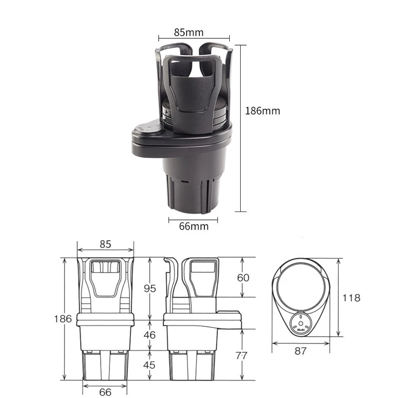 Автомобильный многофункциональный держатель для стакана органайзер